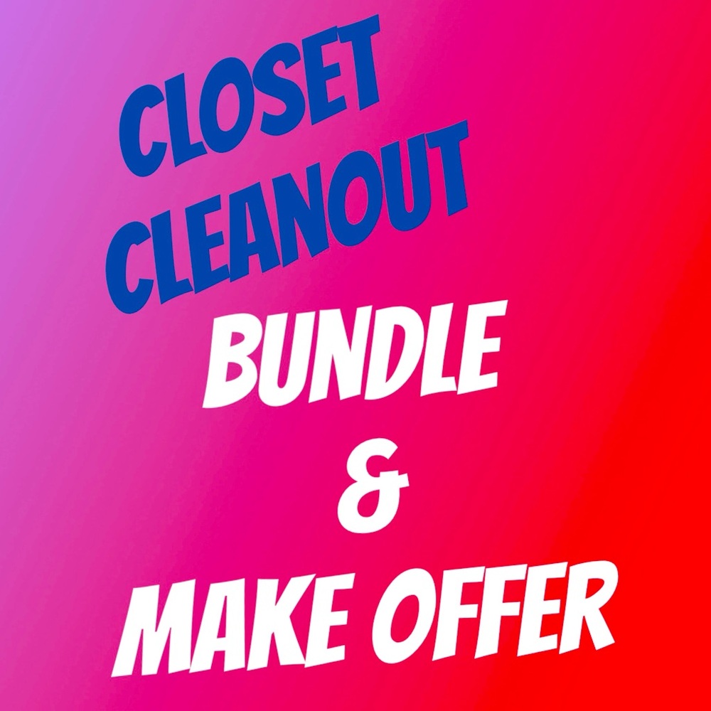 Closet Clear out…bundle and make offers